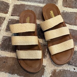Cushionaire Soft Women's woven Sandals size 8